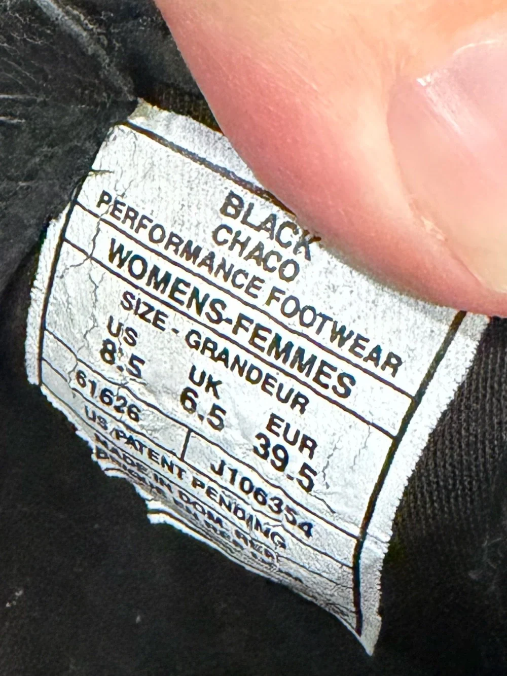 Chaco Women’s 8.5 Black Suede Harper Lace Up Loafer Flats